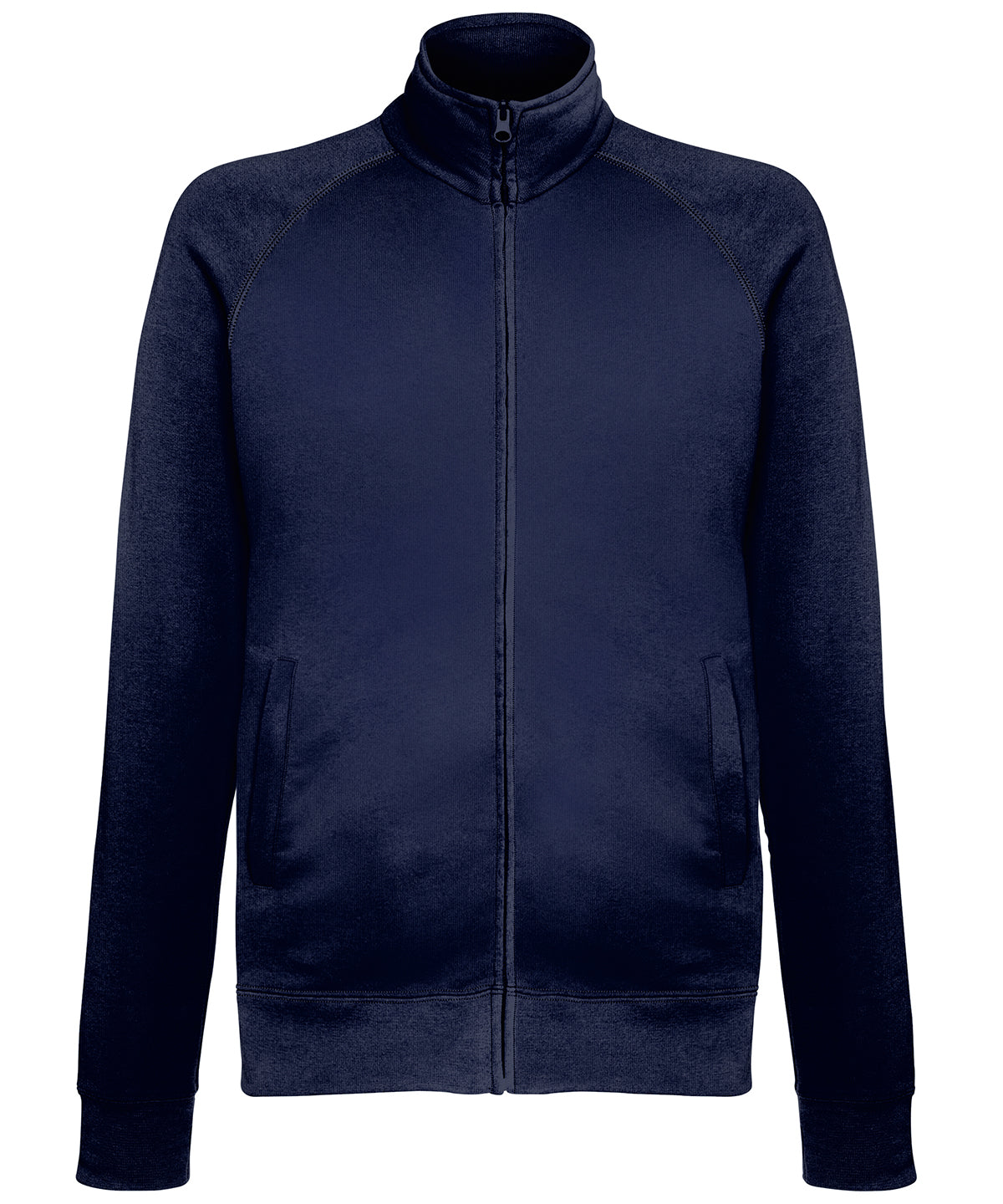 Deep Navy - Lightweight sweatshirt jacket - GarmentEmbroidery
