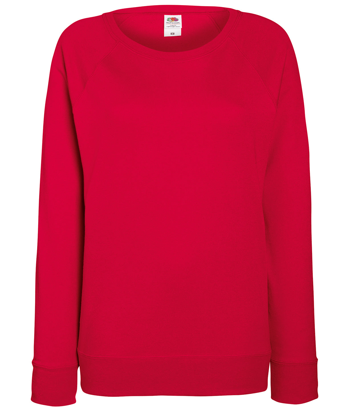 Red - Women's lightweight raglan sweatshirt - GarmentEmbroidery