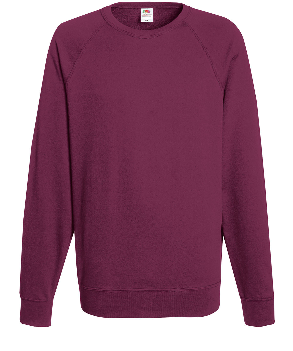 Burgundy - Lightweight raglan sweatshirt - GarmentEmbroidery
