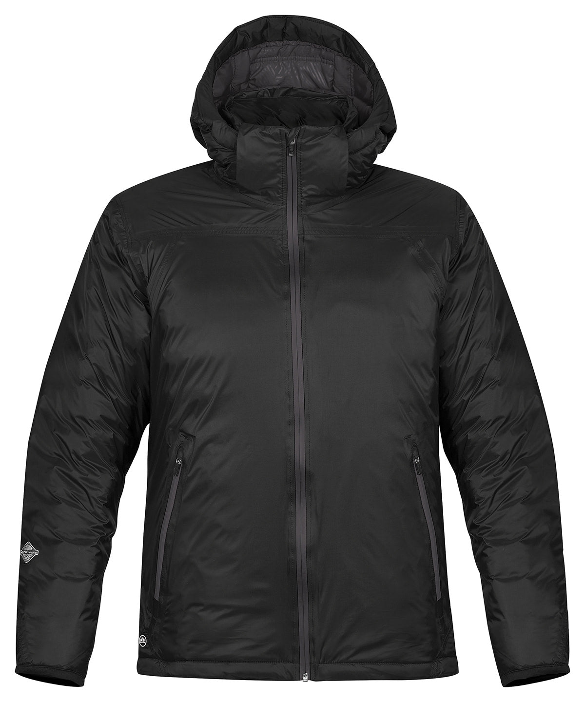 Black/Dolphin - Black ice thermal jacket - GarmentEmbroidery
