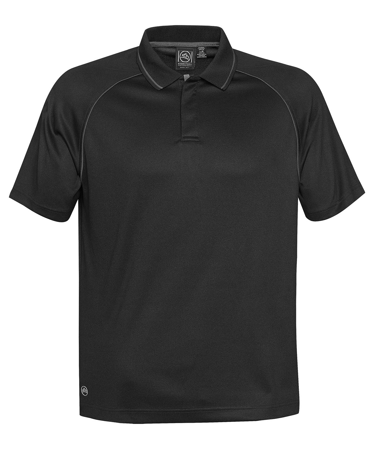 Black - Tritium performance polo - GarmentEmbroidery