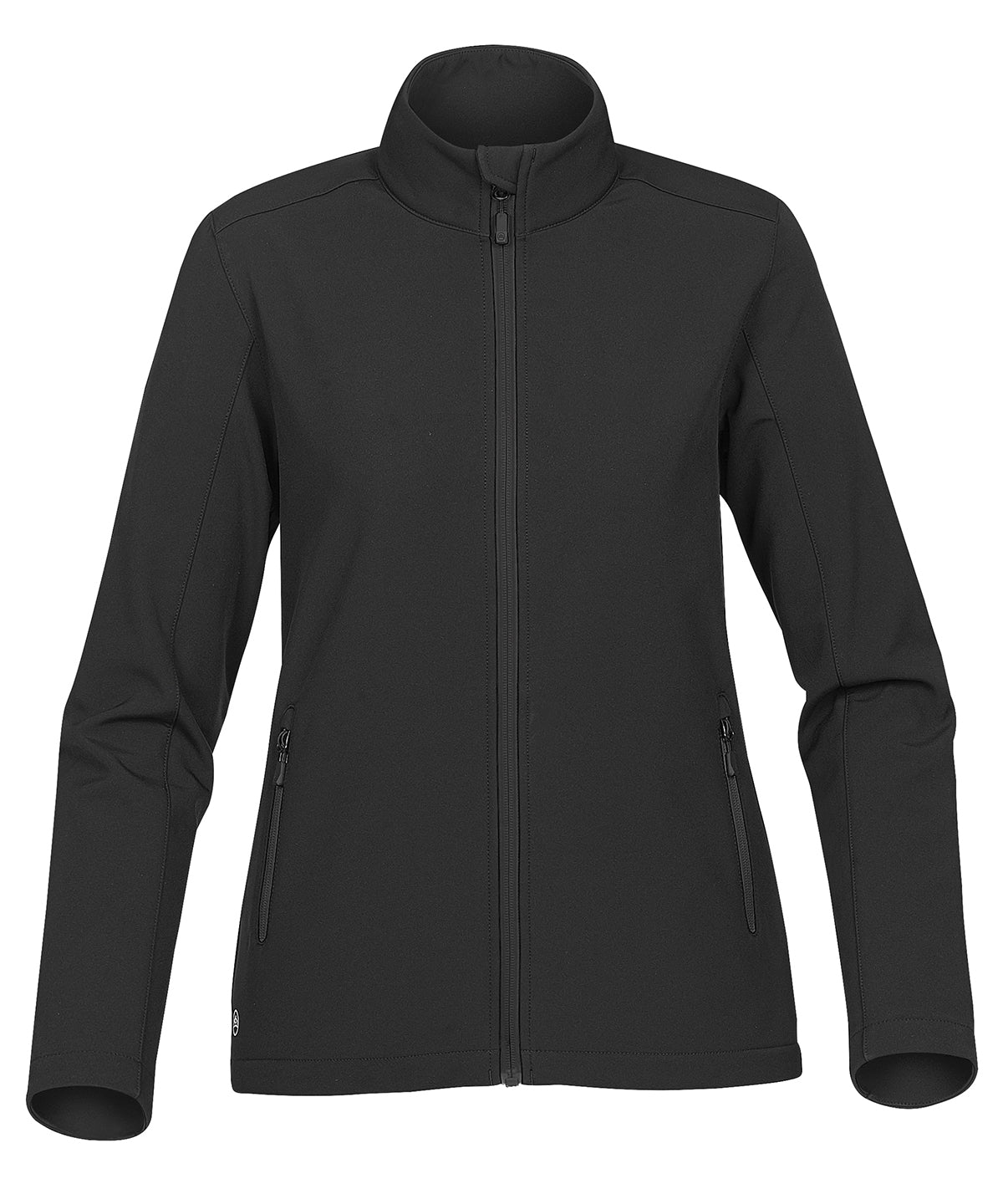 Black/Carbon - Women's Orbiter softshell jacket - GarmentEmbroidery