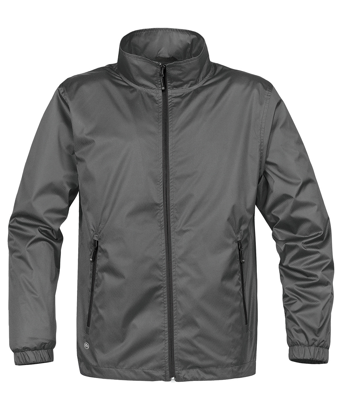 Grey/Black - Axis shell jacket - GarmentEmbroidery