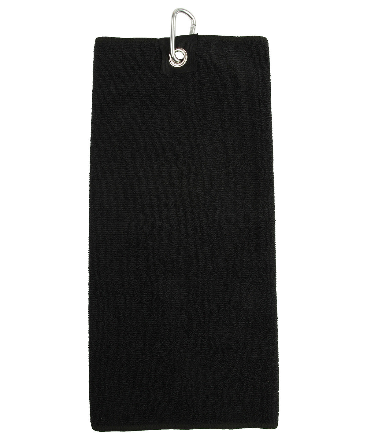 Black - Microfibre golf towel - GarmentEmbroidery