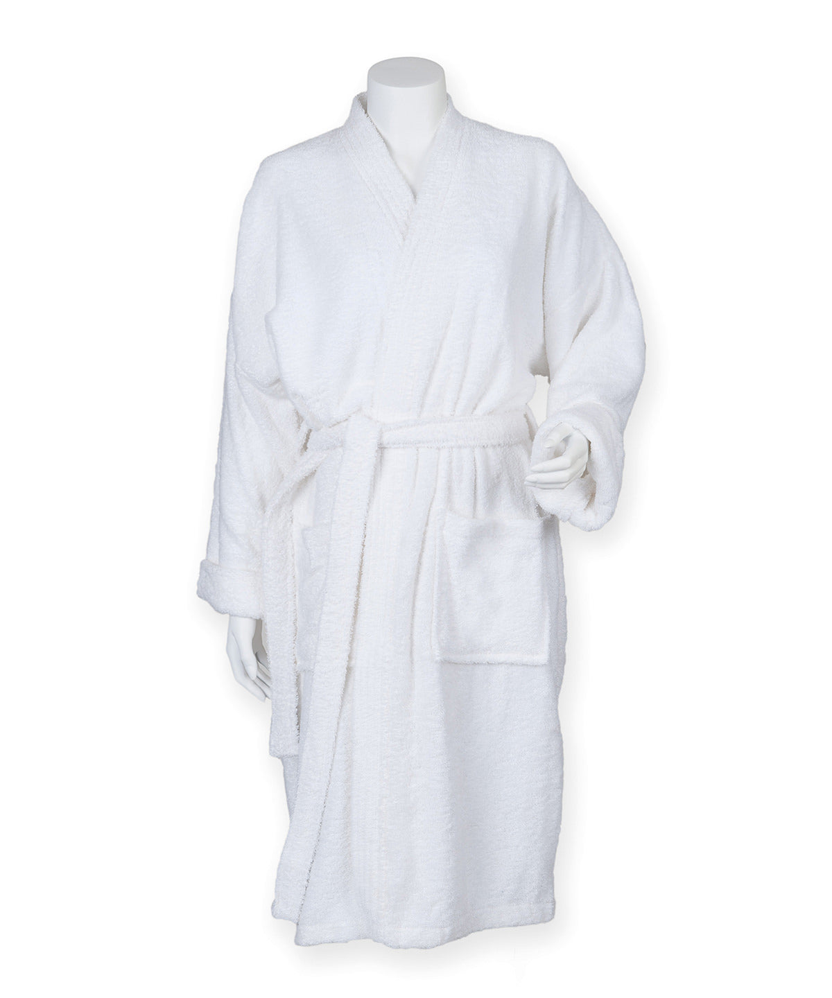 White - Kimono robe - GarmentEmbroidery