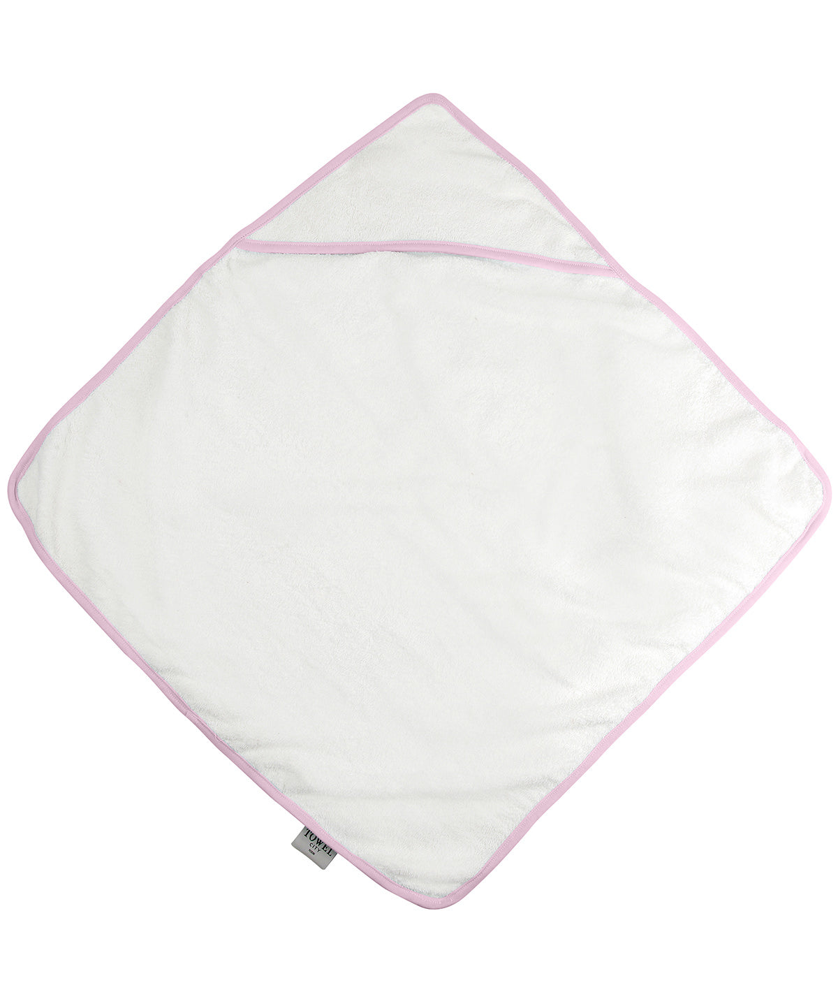 White/Pink - Babies' hooded towel - GarmentEmbroidery
