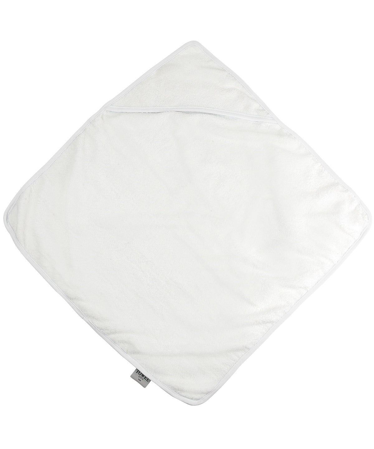 White/White - Babies' hooded towel - GarmentEmbroidery