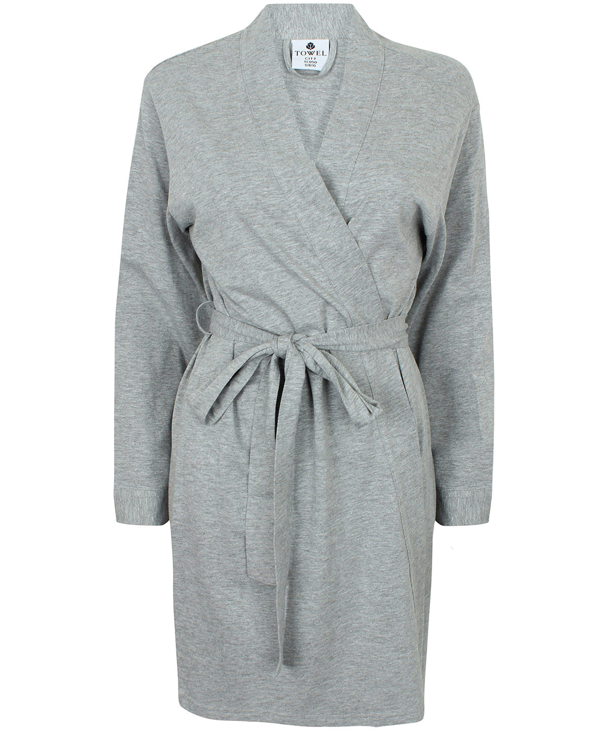 Heather Grey - Women's wrap robe - GarmentEmbroidery
