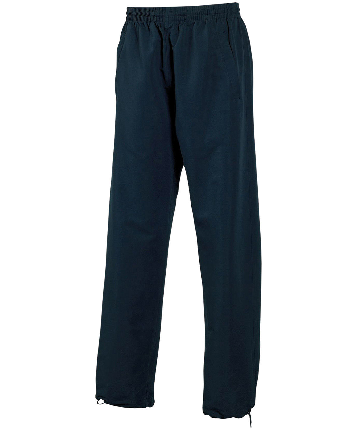Navy - Open hem unlined training bottoms - GarmentEmbroidery