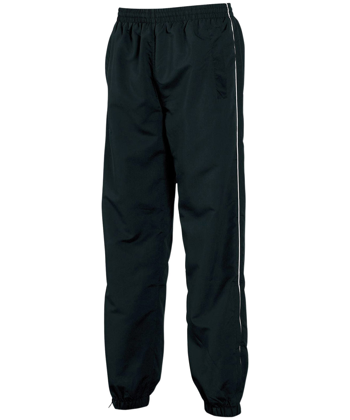 Black/White piping - Piped lined training bottoms - GarmentEmbroidery