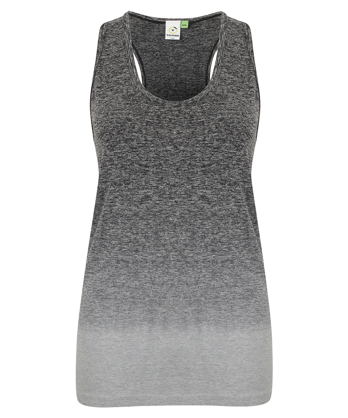 Dark Grey/Light Grey Marl - Women's seamless fade out vest - GarmentEmbroidery