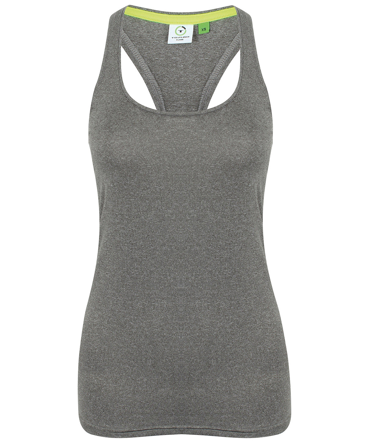 Grey Marl - Women's racerback vest - GarmentEmbroidery