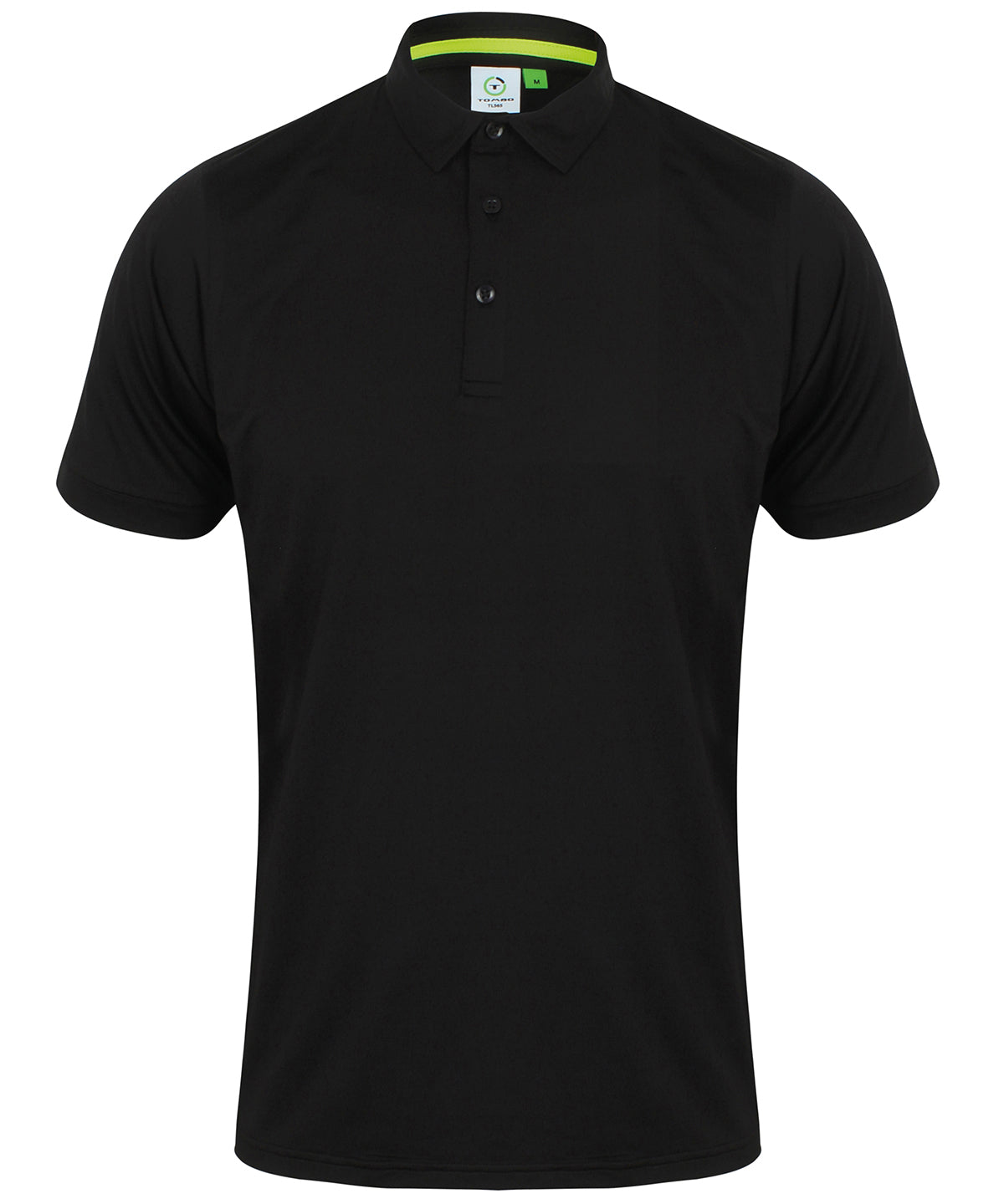 Black/Black - Active polo - GarmentEmbroidery