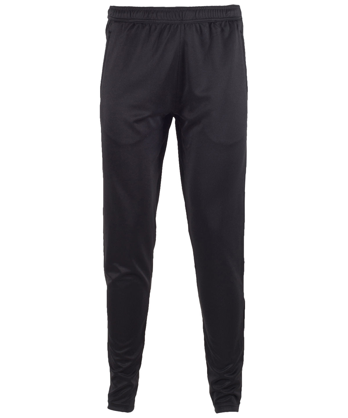 Black - Slim leg training pants - GarmentEmbroidery