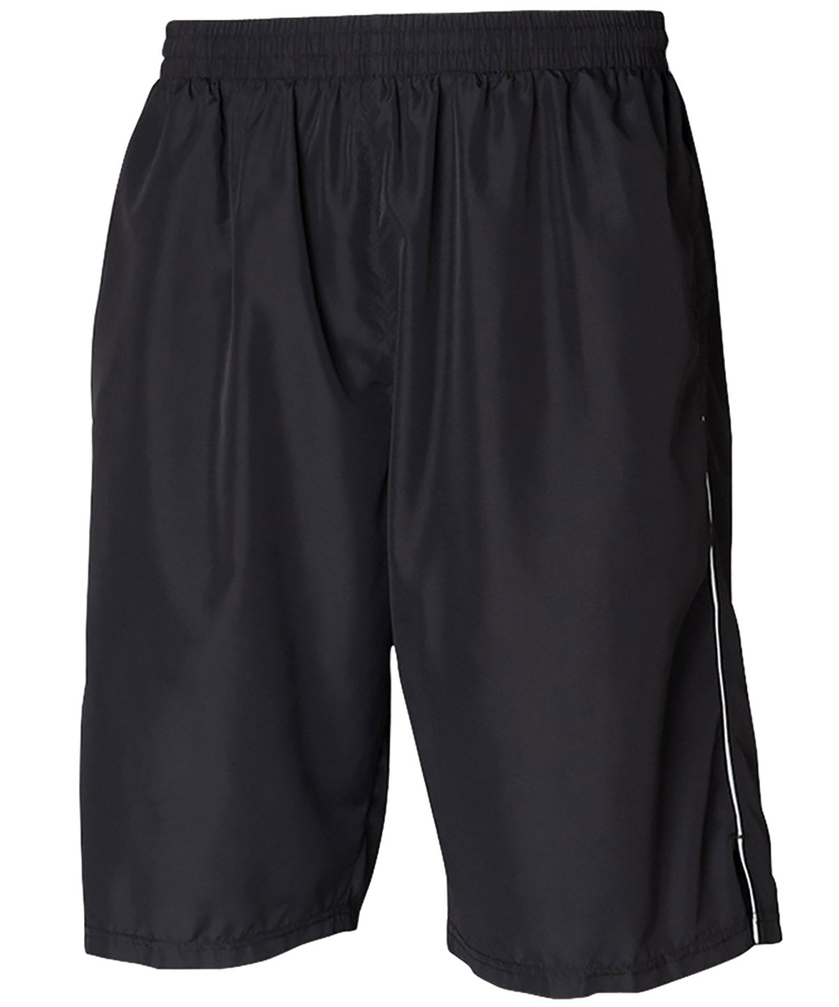 Black/White - Teamsport all-purpose longline lined shorts - GarmentEmbroidery