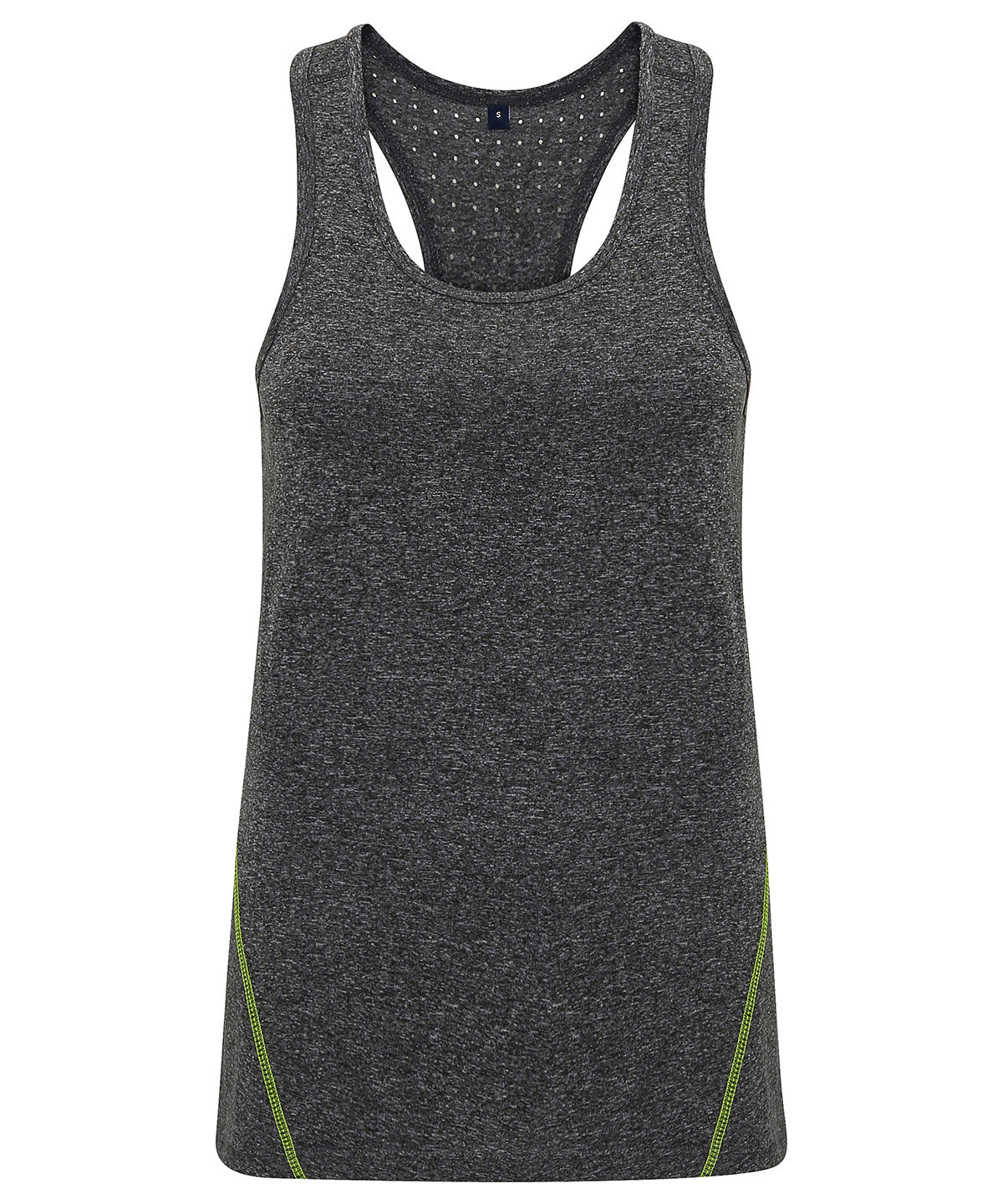 Black Melange - Women's TriDri® 'laser cut' vest - GarmentEmbroidery