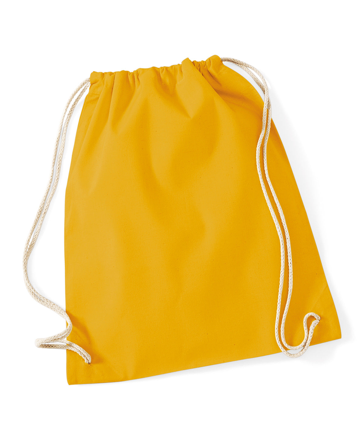 Mustard - Cotton gymsac - GarmentEmbroidery