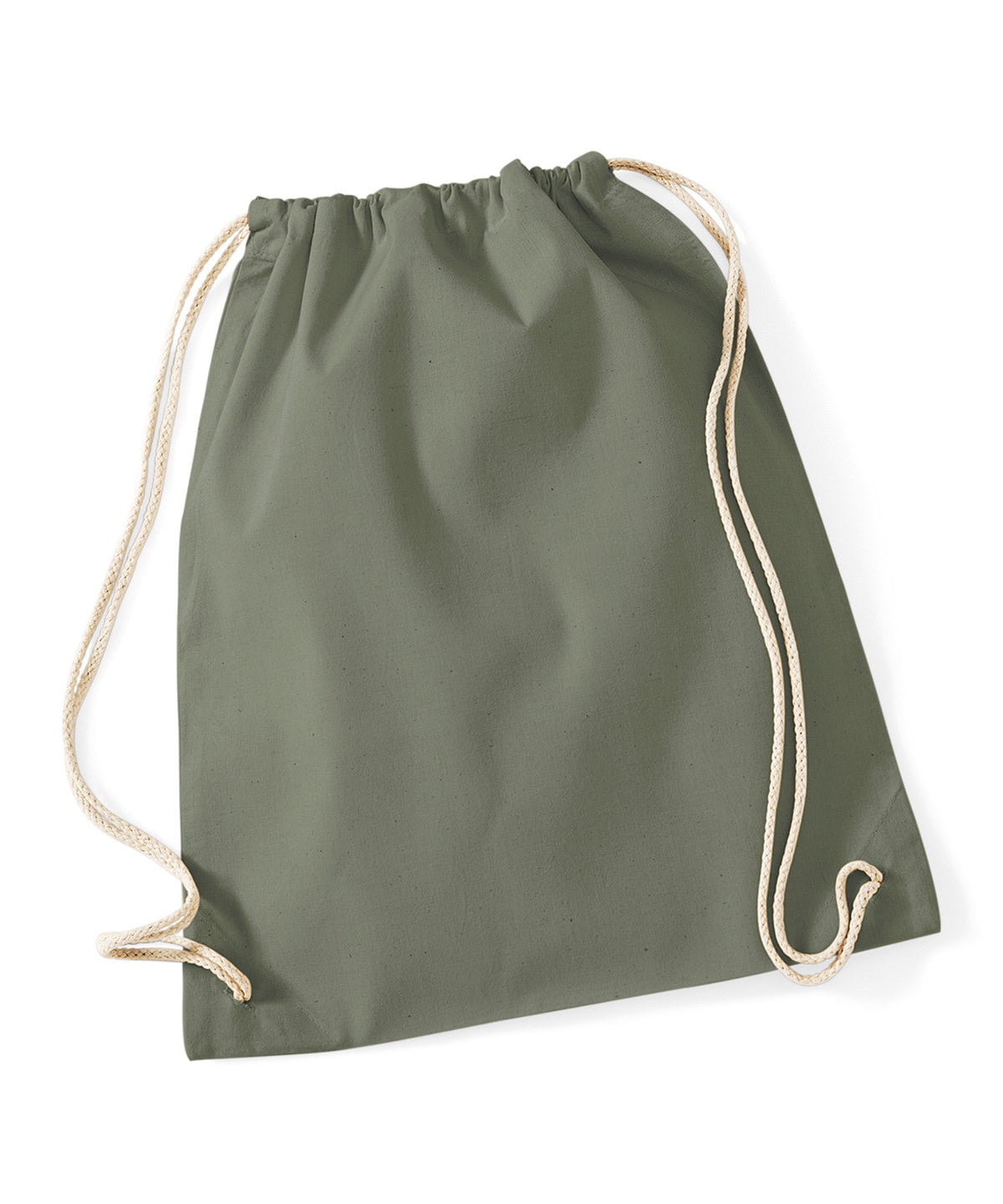 Olive Green - Cotton gymsac - GarmentEmbroidery