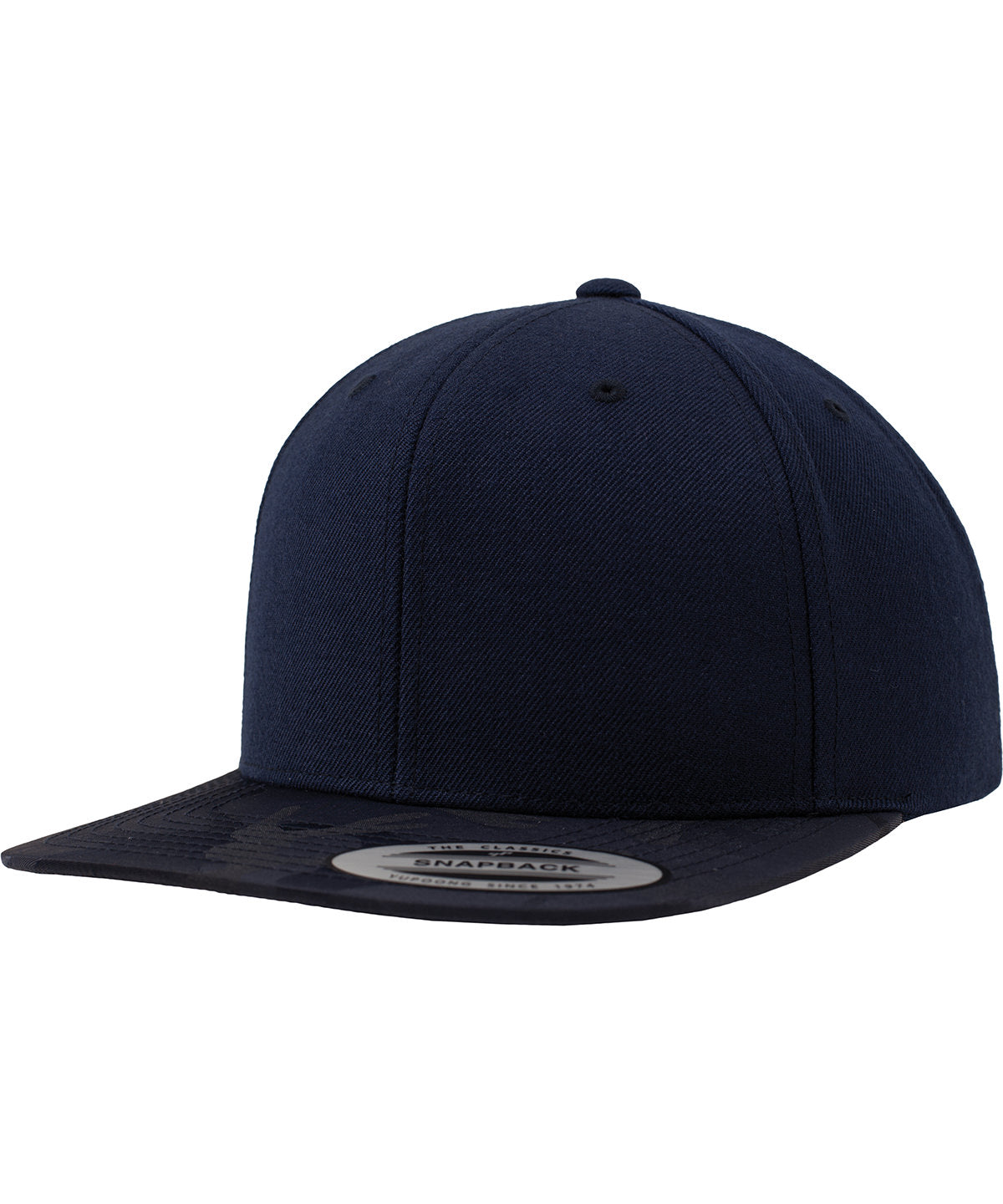 Navy Camo - Camo visor snapback (6089CV) - GarmentEmbroidery