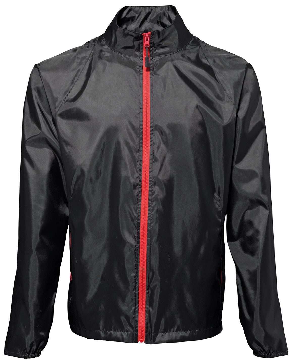 Black/Red - Contrast lightweight jacket - GarmentEmbroidery