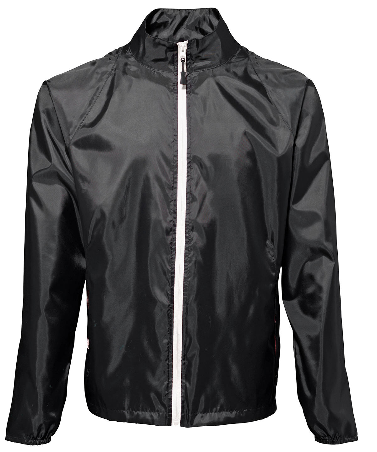 Black/White - Contrast lightweight jacket - GarmentEmbroidery