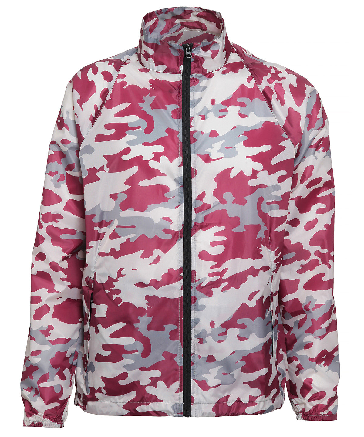 Bold Camo Burgundy - Contrast lightweight jacket - GarmentEmbroidery