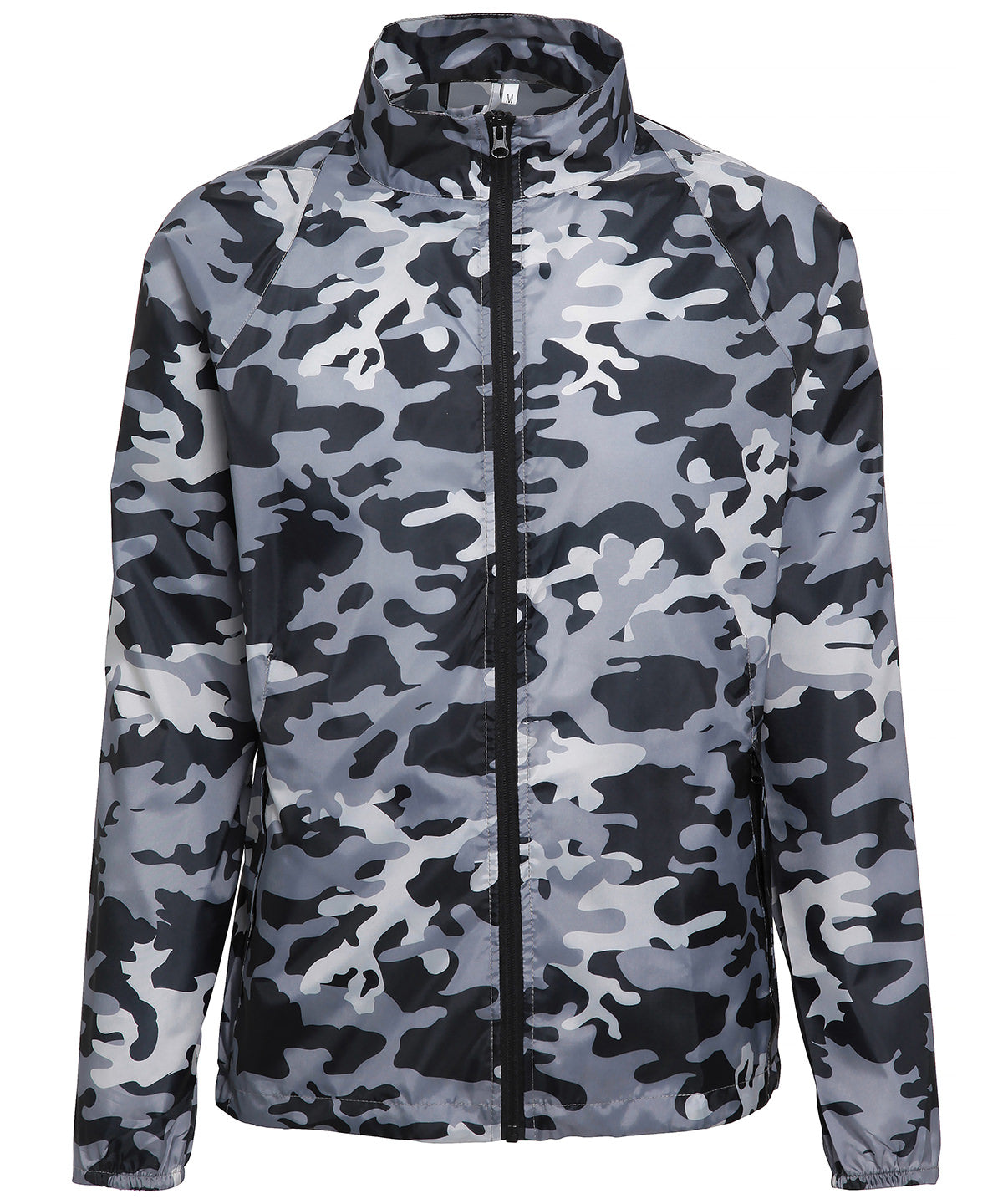 Bold Camo Grey - Contrast lightweight jacket - GarmentEmbroidery