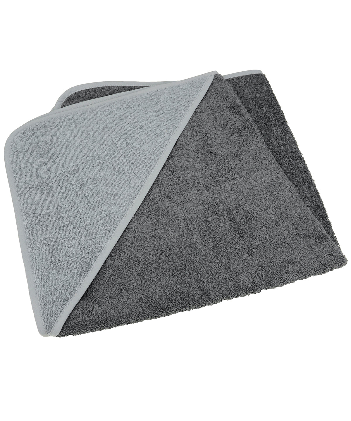 Graphite/Anthracite Grey/Anthracite Grey - ARTG® Babiezz® medium baby hooded towel - GarmentEmbroidery