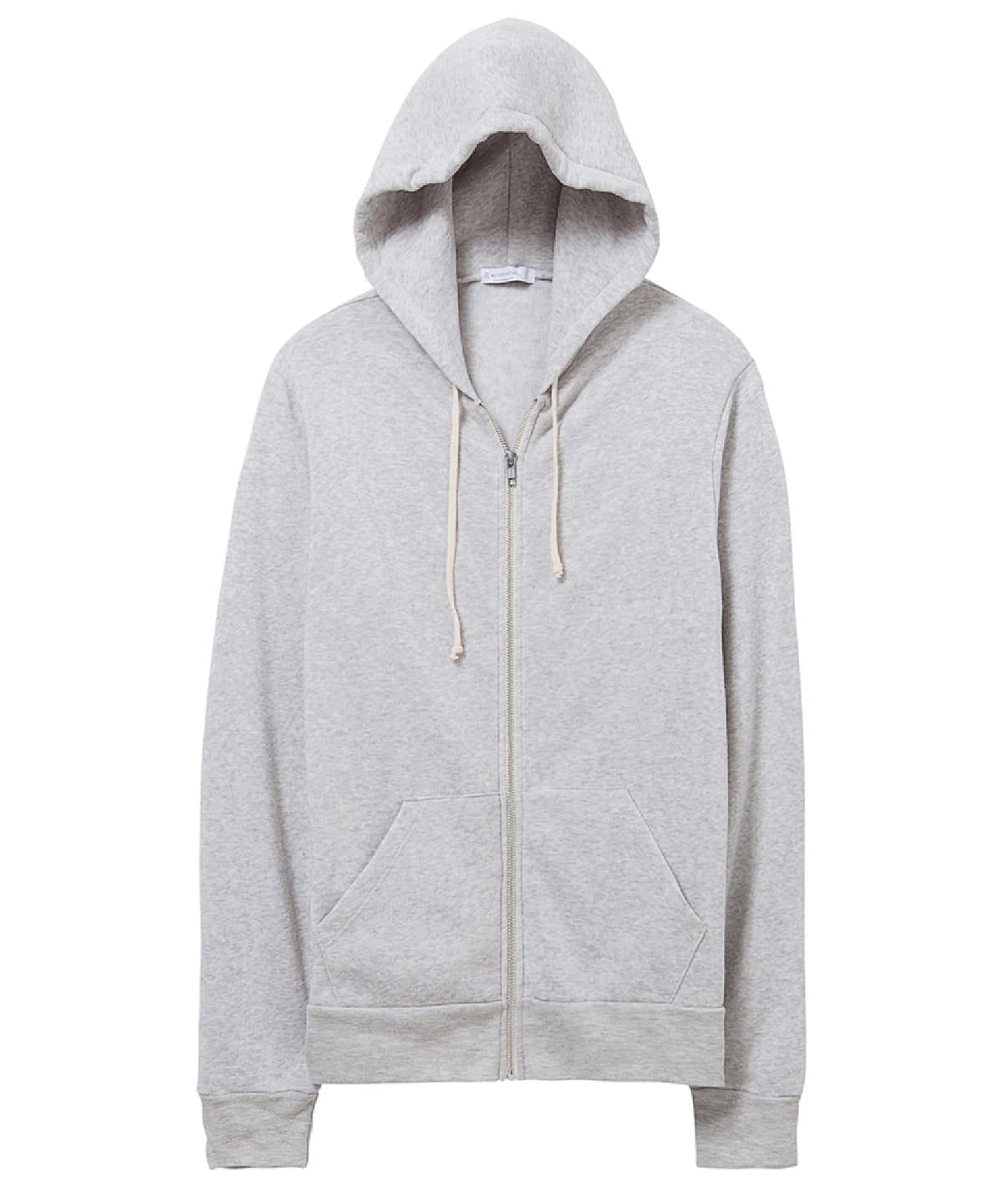 Eco Light Grey (Eco Oatmeal) - Rocky eco-fleece zip hoodie - GarmentEmbroidery