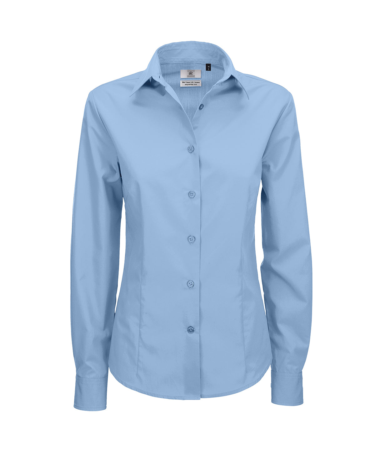 Light Blue - B&C Smart long sleeve /women - GarmentEmbroidery