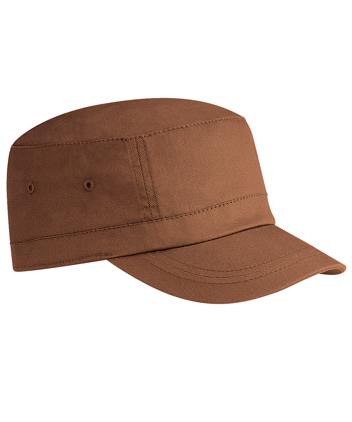 Chestnut - Organic Cotton Army Cap - GarmentEmbroidery