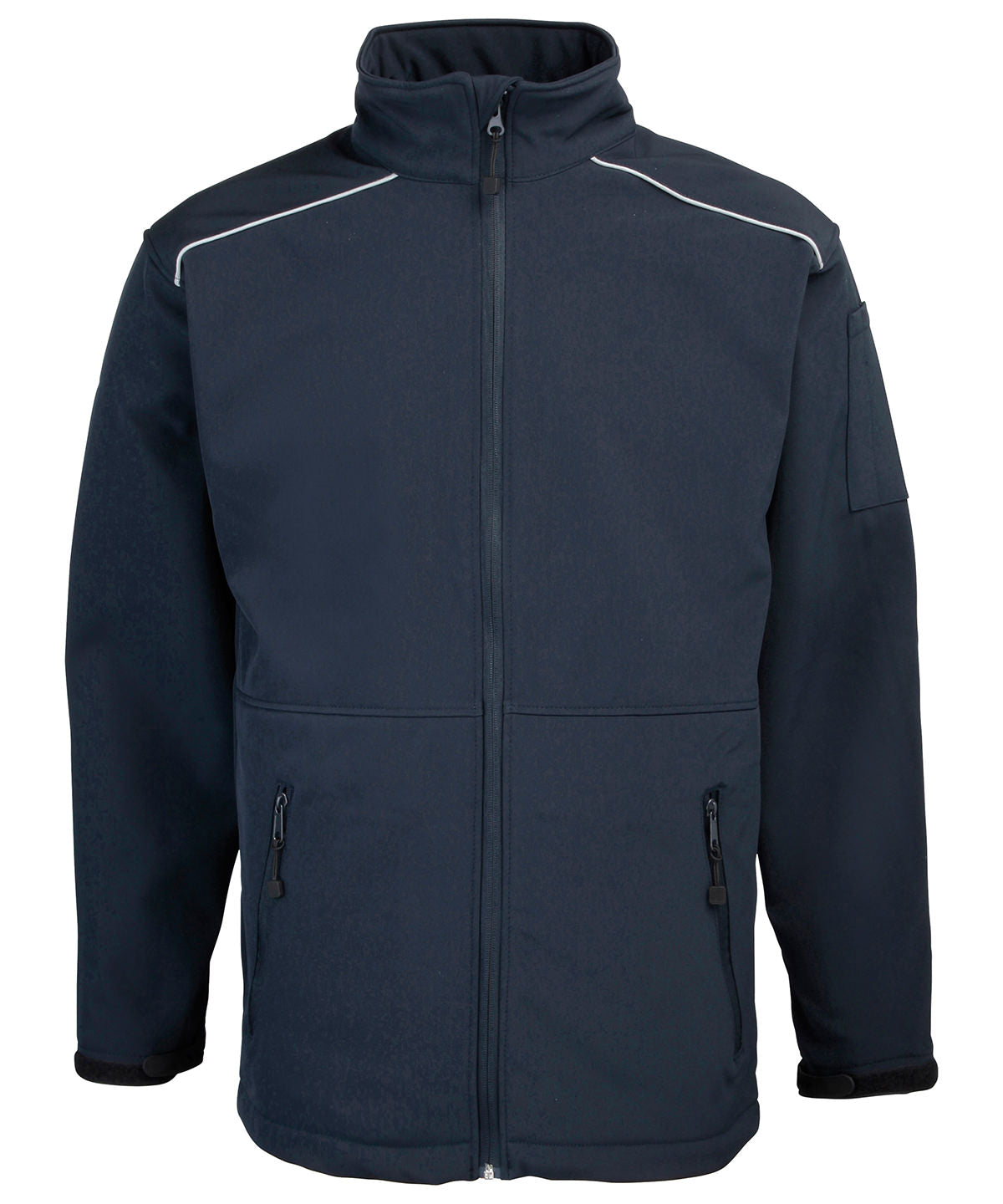 Navy - Softshell workwear jacket - GarmentEmbroidery