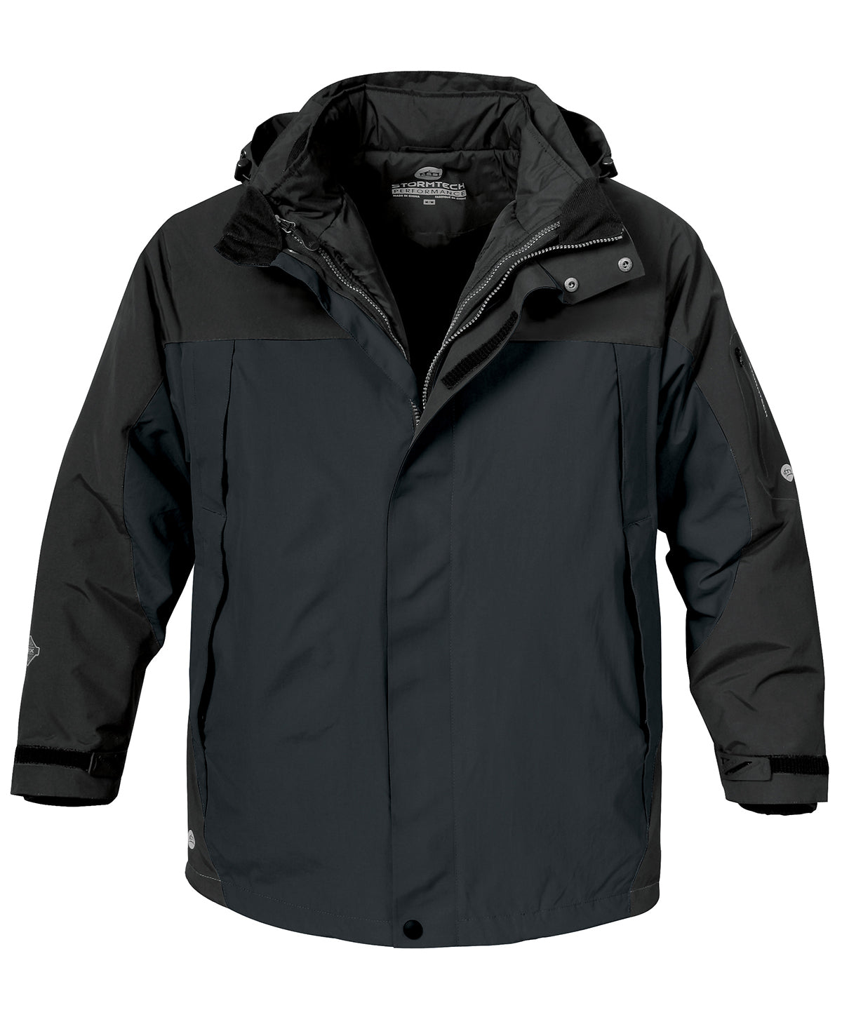 Black/Black - Stormtech 5-in-1 parka - GarmentEmbroidery
