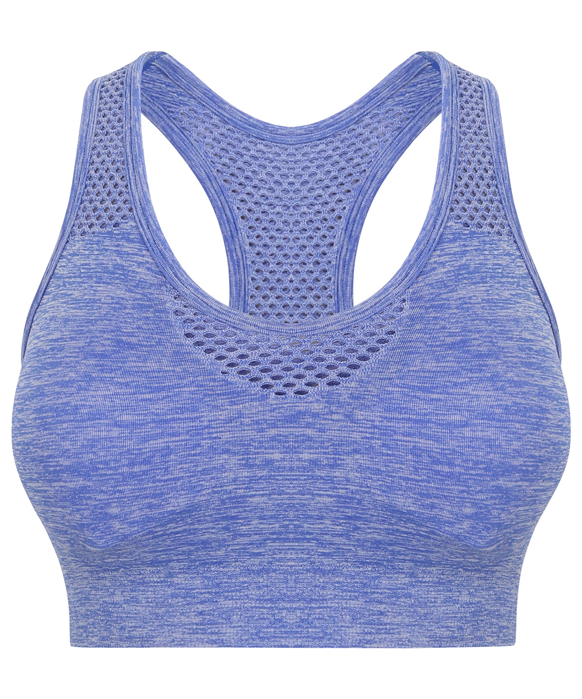Blue Marl - Women's seamless sports bra - GarmentEmbroidery
