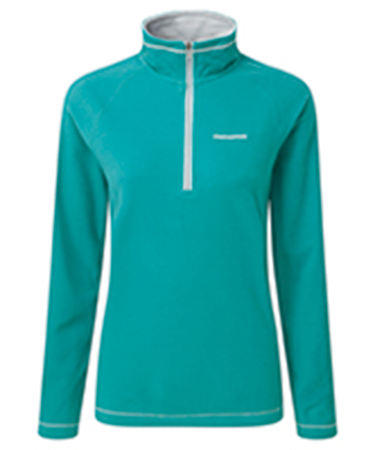 Bright Turquoise - Seline half-zip microfleece - GarmentEmbroidery