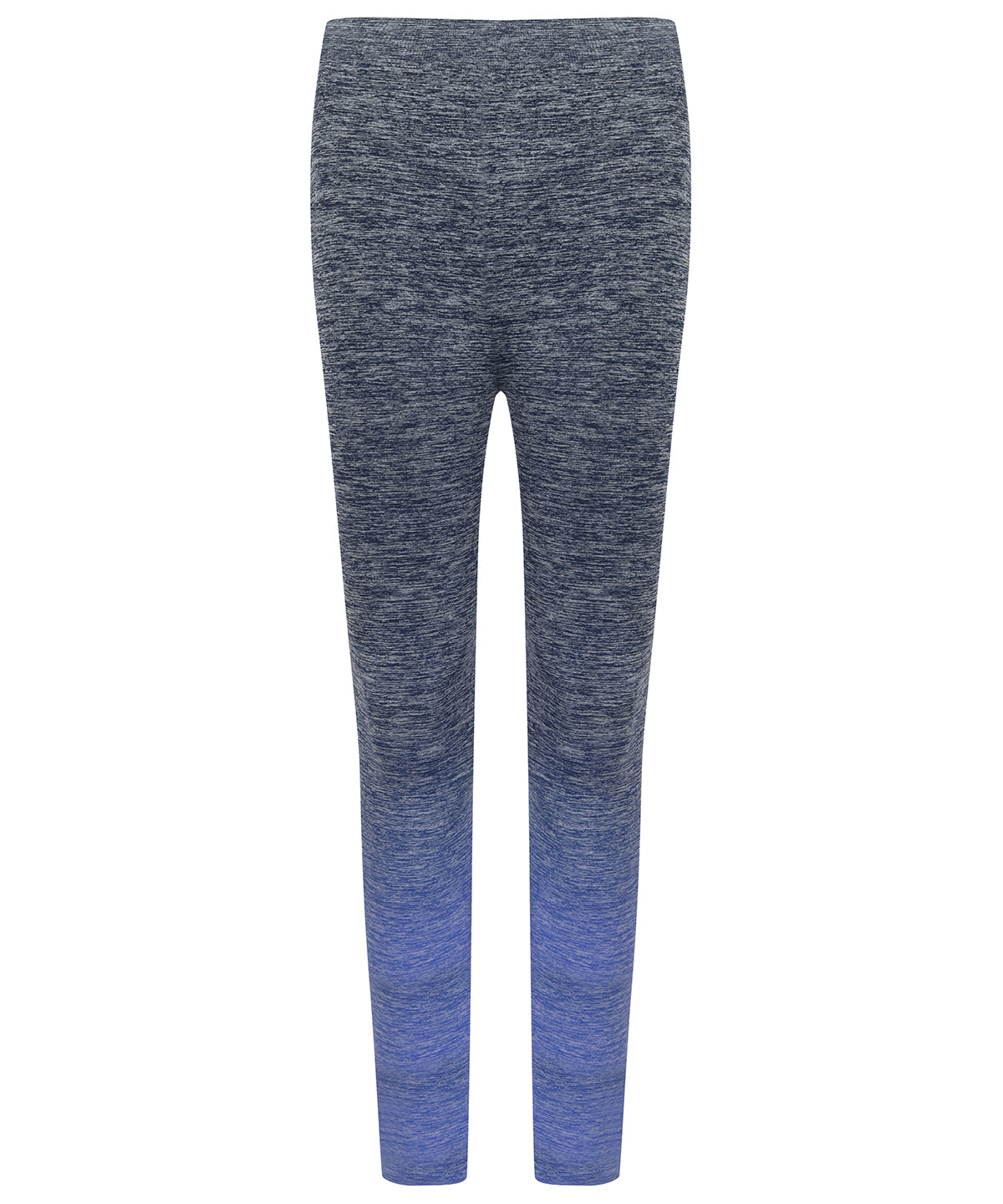 Navy/Blue Marl - Women's seamless fade out leggings - GarmentEmbroidery