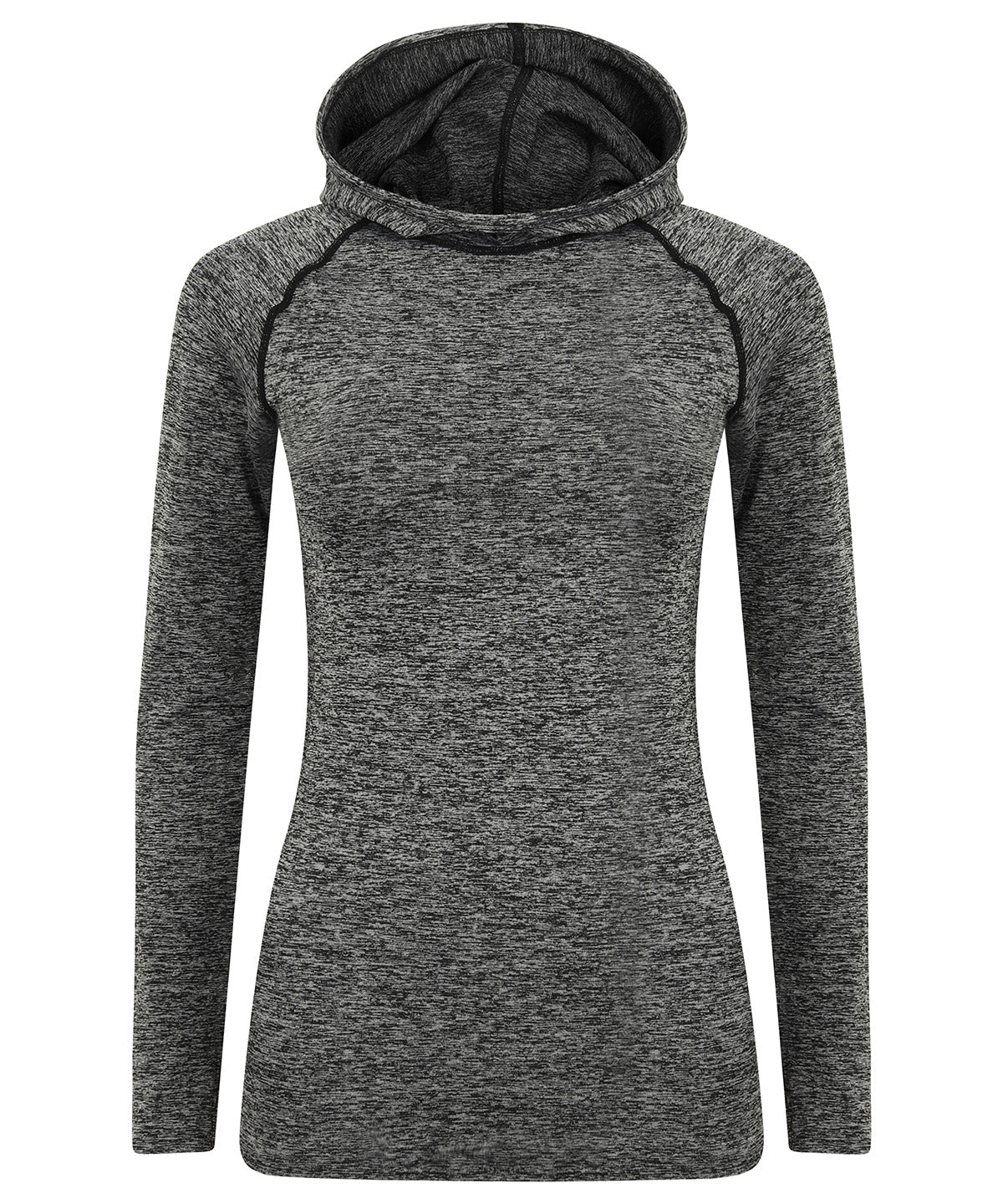 Dark Grey Marl - Women's seamless hoodie - GarmentEmbroidery