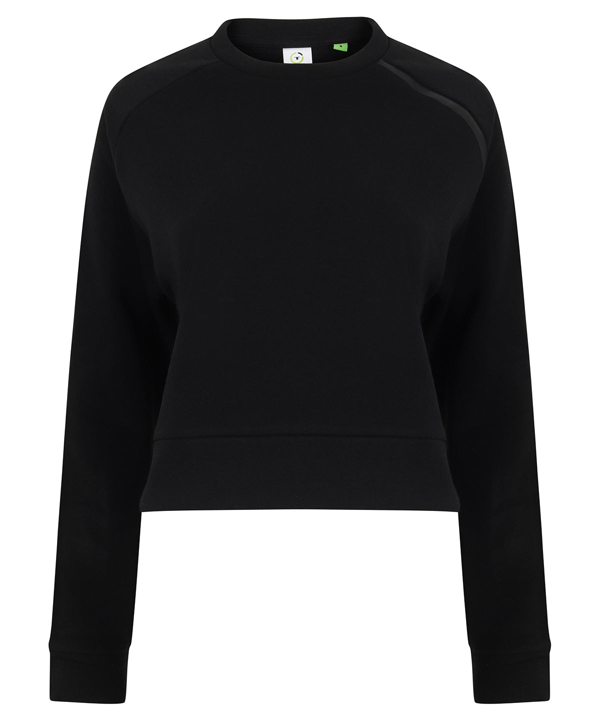 Black - Women's cropped sweatshirt - GarmentEmbroidery