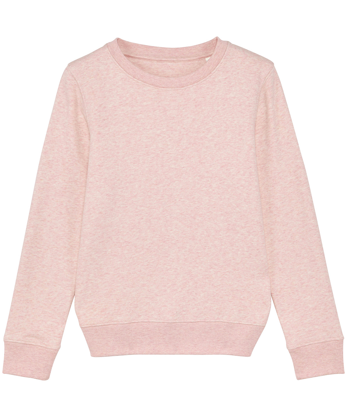 Cream Heather Pink - Kids mini Changer iconic crew neck sweatshirt (STSK913) - GarmentEmbroidery