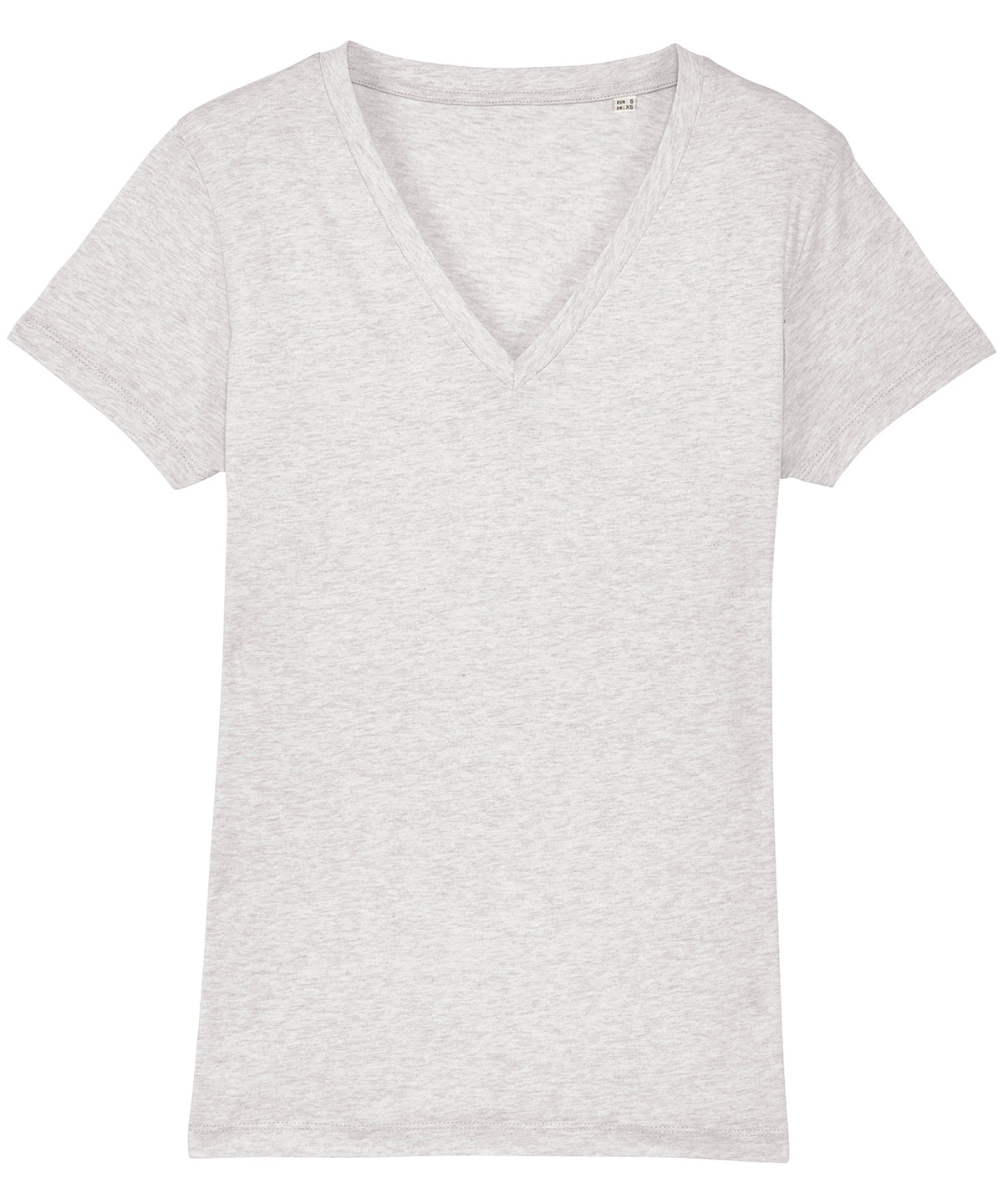 Cream Heather Grey - Women's Stella Evoker v-neck t-shirt (STTW023) - GarmentEmbroidery