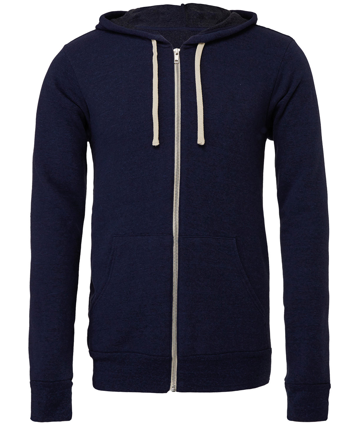 Digital Blue - Unisex polycotton fleece full-zip hoodie - GarmentEmbroidery