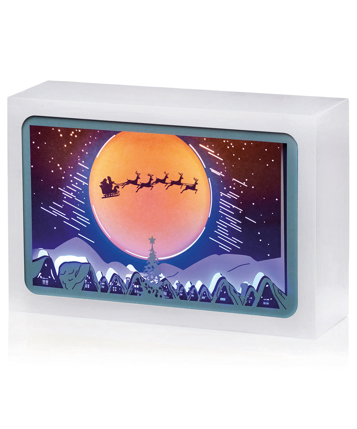 Sleigh - Diorama moonlit scene - GarmentEmbroidery