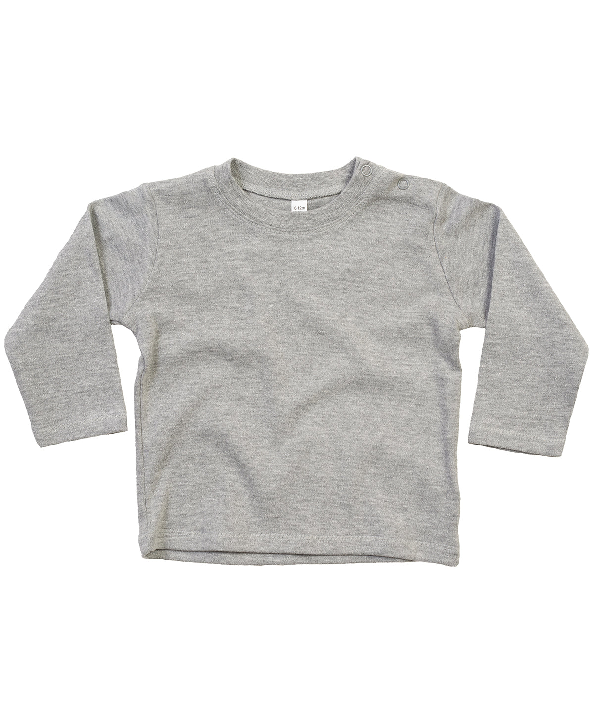 Heather Grey Melange - Baby long sleeve T - GarmentEmbroidery