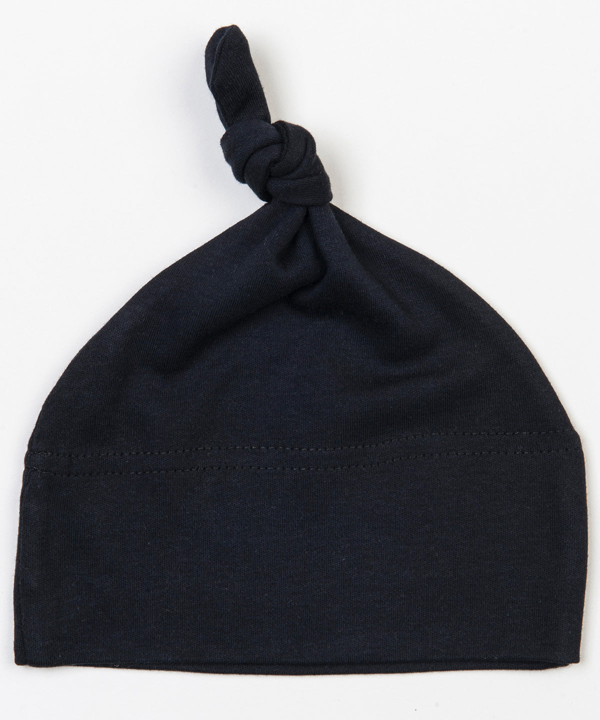 Black - Baby one-knot hat - GarmentEmbroidery