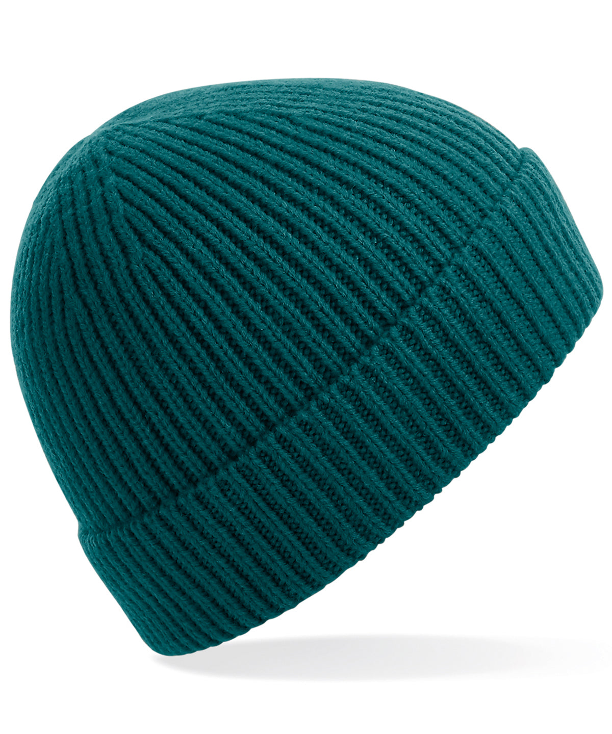 Ocean Green - Engineered knit ribbed beanie - GarmentEmbroidery