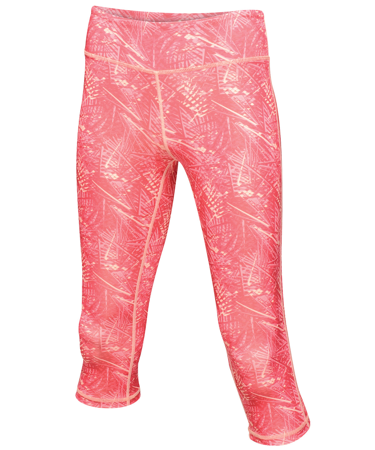 Hot Pink Print - Women's Pincha ¾ legging - GarmentEmbroidery