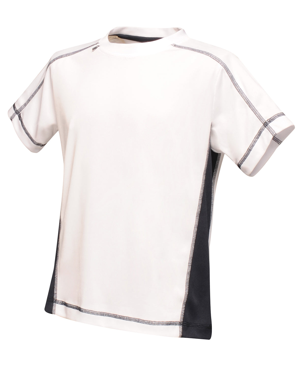 White/Navy - Kids Beijing t-shirt - GarmentEmbroidery