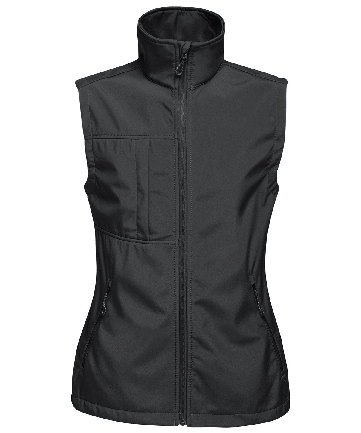 Black/Black - Women's Octagon 3-layer bodywarmer - GarmentEmbroidery