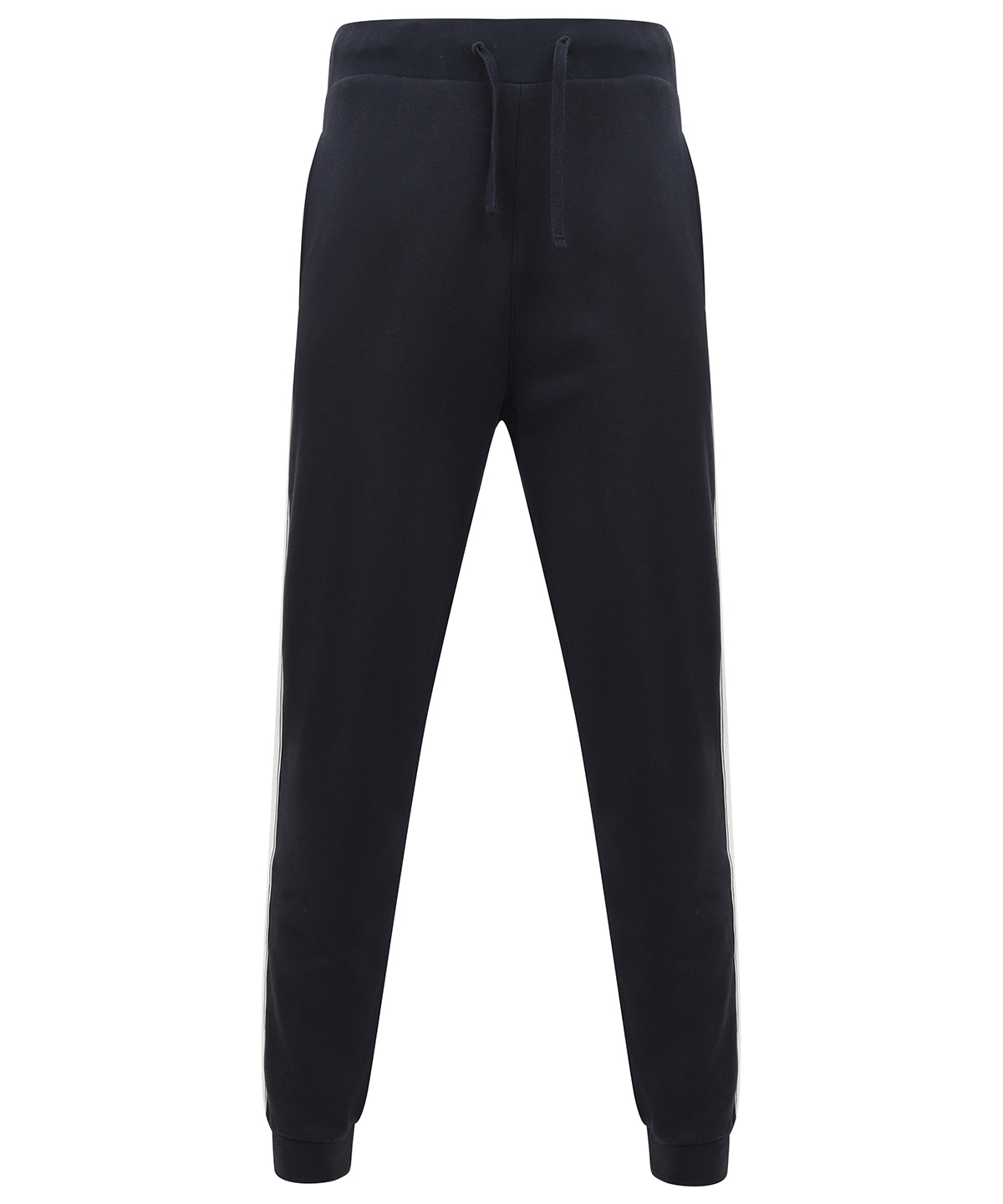 Navy/White - Unisex contrast joggers - GarmentEmbroidery