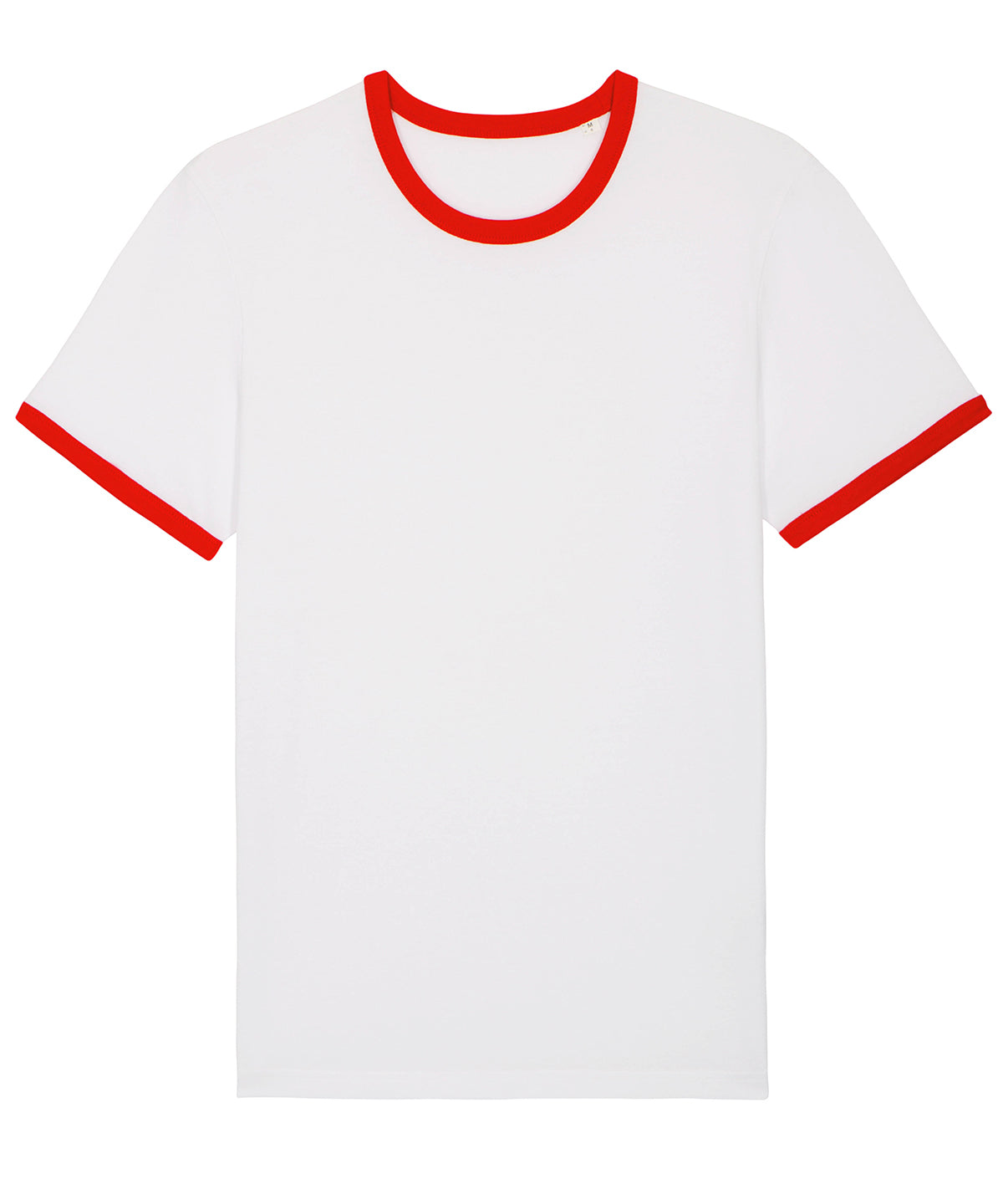 White/Bright Red - Ringer unisex t-shirt (STTU827) - GarmentEmbroidery